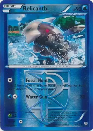 Plasma Blast Relicanth #24/101 reverse holo